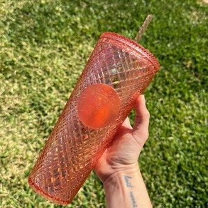 Jeweled rose gold Starbucks cup